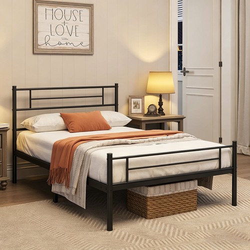 Metallbett mit matratze - metallbett, &