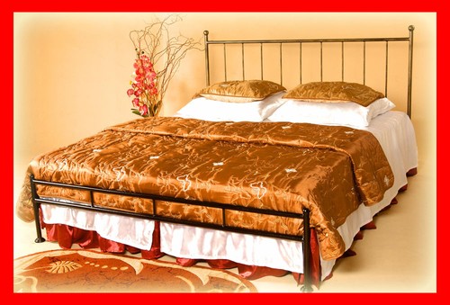 Einfaches doppel metallbett - einfaches,