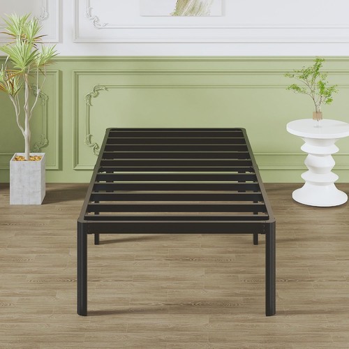 Metallbett 80x190 schwarz - 80x190, cm