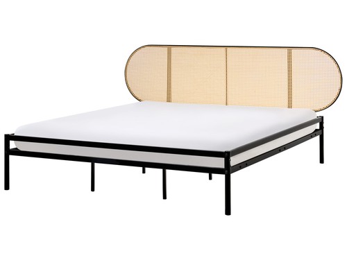 Metallbett schwarz mit