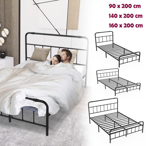 Metallbett mit kopf - metallbett,