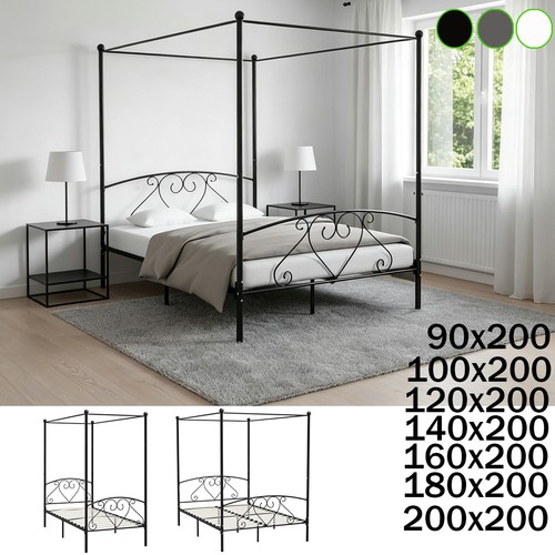 Himmelbett gestell metallbett - himmelbett,
