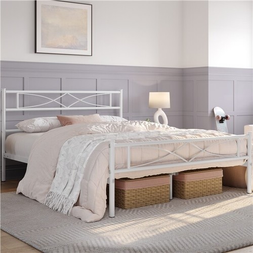 Metallbett bettrahmen mit - metallbett,
